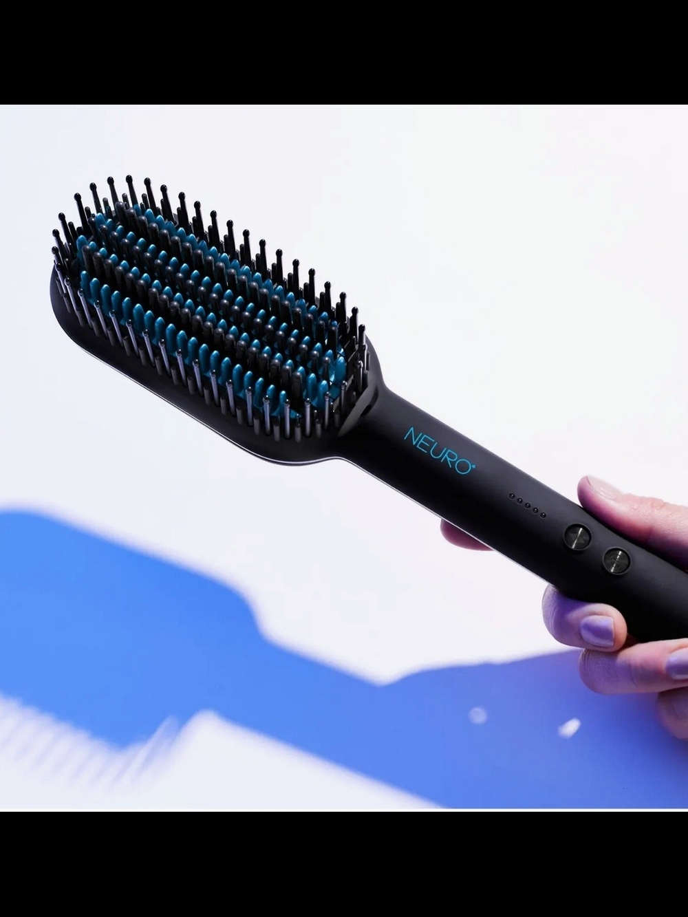 Paul Mitchell Black and Teal Paddle Hair Straightening Brush